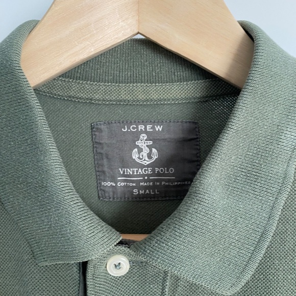 J.Crew Vintage Polo olive green polo - Picture 2 of 3